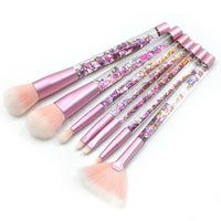 HKM-397843 Transparent Liquid Quicksand Makeup Brush with Simple Style