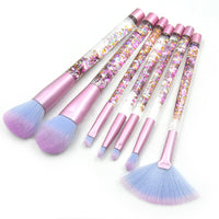 HKM-397843 Transparent Liquid Quicksand Makeup Brush with Simple Style