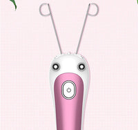 HKM-161235 USB Rechargeable Facial and Body Hair Remover with Cotton Thread and Push Button Switch