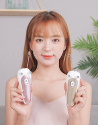 HKM-161235 USB Rechargeable Facial and Body Hair Remover with Cotton Thread and Push Button Switch