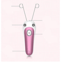 HKM-161235 USB Rechargeable Facial and Body Hair Remover with Cotton Thread and Push Button Switch