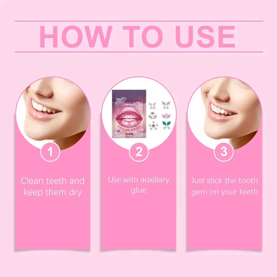 JMT-845834 Premium Tooth Gem Kit with Curing Light and Adhesive - Complete Set for Sparkling Smiles