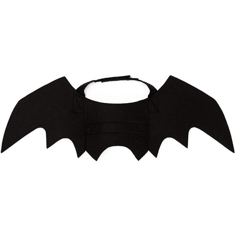 HKM-262675 Halloween Pet Bat Wings Costume for Cats and Dogs - Lightweight Felt Fabric Decoration