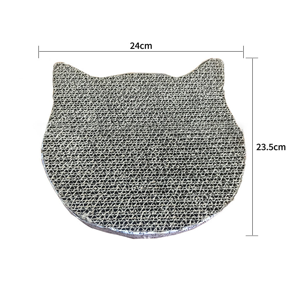 HKM-231635 Interactive Corrugated Cat Scratcher - Fish, Butterfly & Cat Head Designs