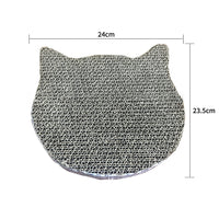HKM-231635 Interactive Corrugated Cat Scratcher - Fish, Butterfly & Cat Head Designs