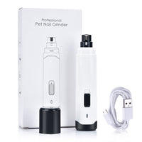 HKM-447251 Automatic Pet Nail Polisher for Cats and Dogs - USB Rechargeable Nail Clipper with Dual Speed Settings
