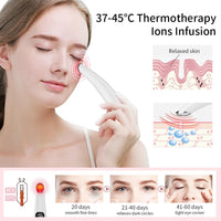 HKM-192851 Aluminum Alloy Eye Massager with Adjustable Temperature and Vibration Therapy
