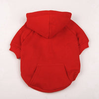 HKM-032147 Cozy Cotton Fleece Hooded Sweater for Dogs - Stylish Winter Jacket