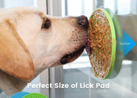 HKM-525395 Pet Silicone Slow Feeding Licking Mat with Suction Cups for Dogs, Ideal for Bath & Meal Time Use, 16cm or 21cm Size Options