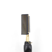 HKM-358739 Electric Hair Straightening and Curling Comb - Dry and Wet Use with Copper Teeth - 29.5cm