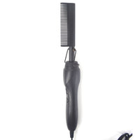HKM-358739 Electric Hair Straightening and Curling Comb - Dry and Wet Use with Copper Teeth - 29.5cm