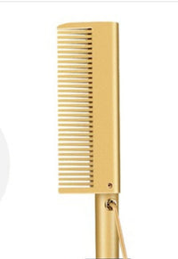 HKM-358739 Electric Hair Straightening and Curling Comb - Dry and Wet Use with Copper Teeth - 29.5cm