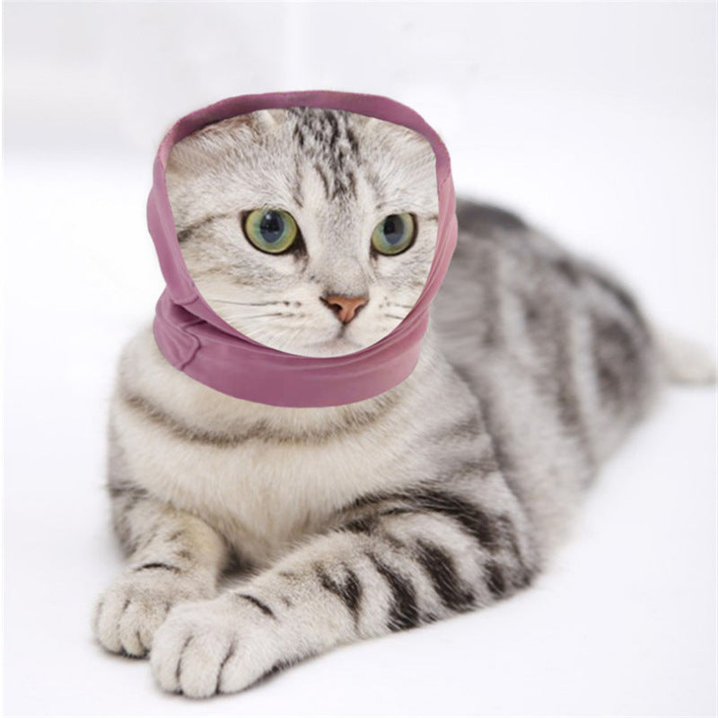 HKM-718291 Soft Cotton Pet Ear Muffs for Dogs and Cats - Anti-Noise and Warm Scarf Style Earmuffs in Pink, Black, and Purple