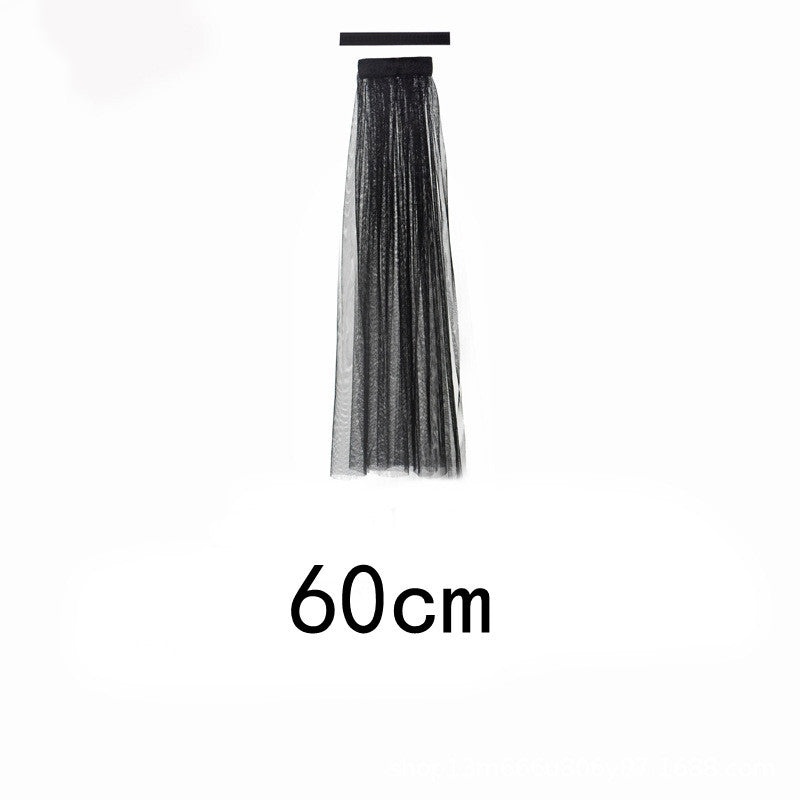 HKM-771155 Black Flower and Skull Headband with Sheep Horn Veil Decoration