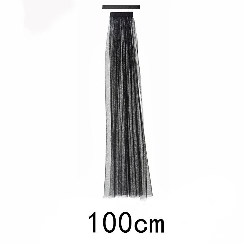 HKM-771155 Black Flower and Skull Headband with Sheep Horn Veil Decoration