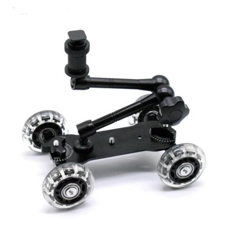 KTX-544723 Dolly Slider with 11 Magic Arm and Hollow Design for Smooth Desktop and Outdoor Shooting