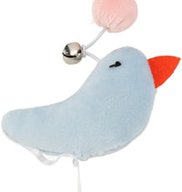HKM-020243 Flexible Wooden Cat Teaser Stick with Bell and Elastic Rope for Interactive Play - 43cm