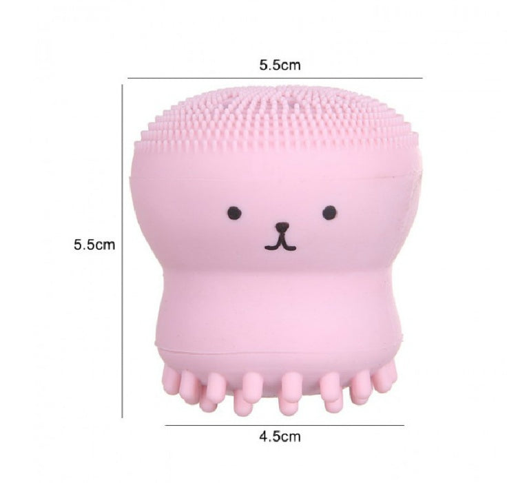 HKM-148051 Octopus-Shaped Silicone Facial Cleansing Brush for Manual Massage and Foaming Cleanse