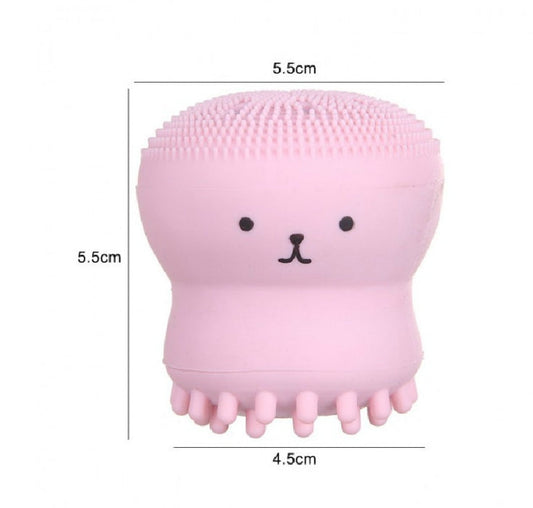 HKM-148051 Octopus-Shaped Silicone Facial Cleansing Brush for Manual Massage and Foaming Cleanse