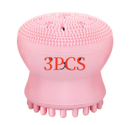 HKM-148051 Octopus-Shaped Silicone Facial Cleansing Brush for Manual Massage and Foaming Cleanse