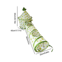 HKM-609235 Foldable Cat Tunnel Tent with Removable Tunnels and Plush Ball Toy for Indoor and Outdoor Play