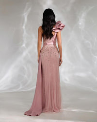 HKM-302163 Elegant Pink Evening Dress for Women - EZ25134 Model