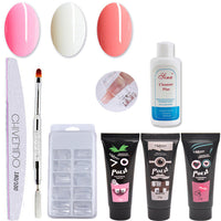 HKM-435475 Nail Art Solid Extension Glue Set - 15ml Phototherapy Gel for Professional Nail Extensions