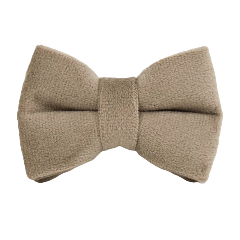 HKM-430931 Lovely Cat Bow and Bell Collar Set - Cotton Material with Cartoon Design - Available in S and L Sizes
