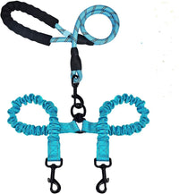 HKM-102419 Dual-Headed Luminous Pet Leash - Explosion-Proof Nylon Traction Belt in Multiple Colors