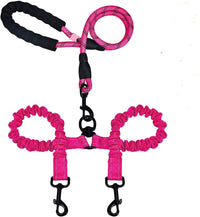 HKM-102419 Dual-Headed Luminous Pet Leash - Explosion-Proof Nylon Traction Belt in Multiple Colors