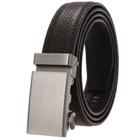 HKM-692243 Men's Alloy Automatic Buckle Belt - Model LY33-77783-5, Durable Fashion Accessory