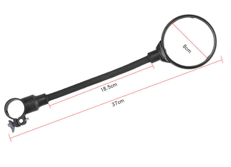 HKM-356307 Adjustable Bicycle Rearview Mirror for Enhanced Safety and Visibility