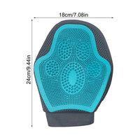 HKM-096851 Silicone Horse Massage Grooming Gloves for Gentle Bathing and Dehairing