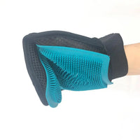 HKM-096851 Silicone Horse Massage Grooming Gloves for Gentle Bathing and Dehairing