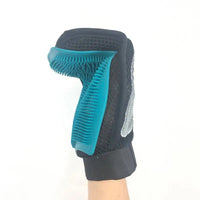 HKM-096851 Silicone Horse Massage Grooming Gloves for Gentle Bathing and Dehairing