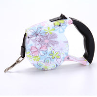 HKM-035731 Automatic Multicolor Dog Walking Traction Rope - 5m Adjustable Lead with Various Patterns