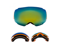 HKM-192979 Magnetic Anti-Fog Spherical Ski Goggles for All-Mountain Use