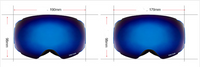 HKM-192979 Magnetic Anti-Fog Spherical Ski Goggles for All-Mountain Use