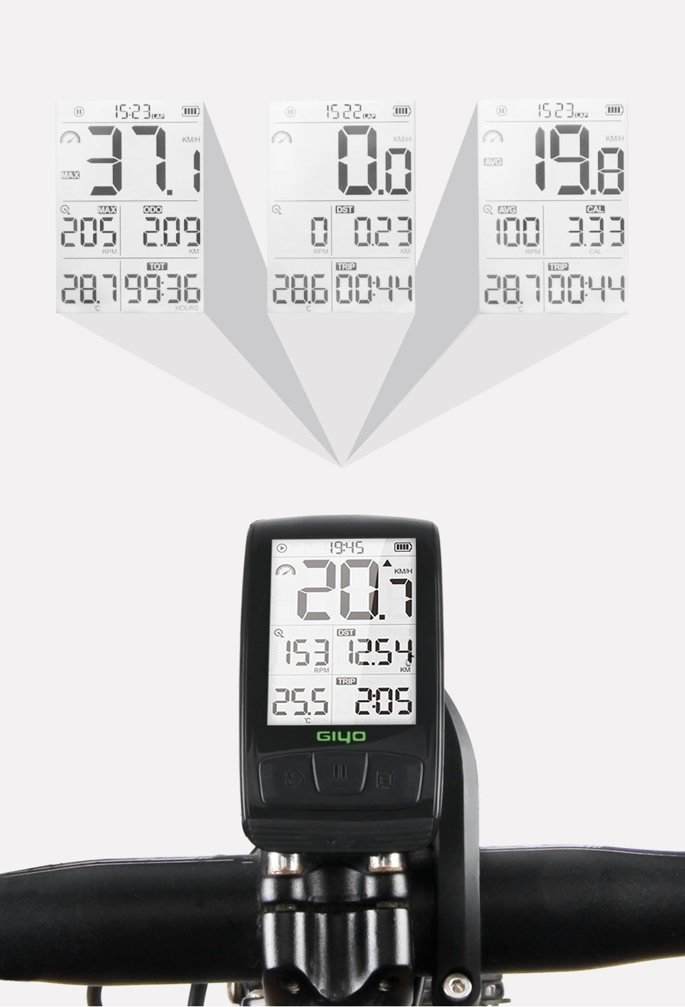 HKM-256851 Wireless Speedometer for Road Bikes - Accurate Performance Tracking