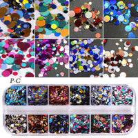 HKM-726931 Glitter Nail Polish Collection: Shell Powder, Laser Sequins, Chameleon Effects & More