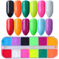 HKM-726931 Glitter Nail Polish Collection: Shell Powder, Laser Sequins, Chameleon Effects & More