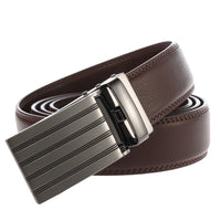 HKM-986003 Men's Automatic Ratchet Belt in Cowhide Leather - Style LY33-1952-1