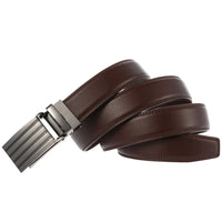HKM-986003 Men's Automatic Ratchet Belt in Cowhide Leather - Style LY33-1952-1