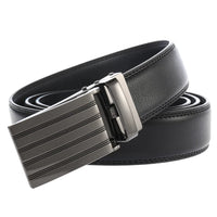HKM-986003 Men's Automatic Ratchet Belt in Cowhide Leather - Style LY33-1952-1