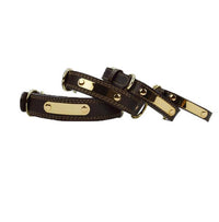HKM-688467 Adjustable Microfiber Leather Dog Collar for Medium to Large Dogs - Soft and Durable Design in Black and Brown