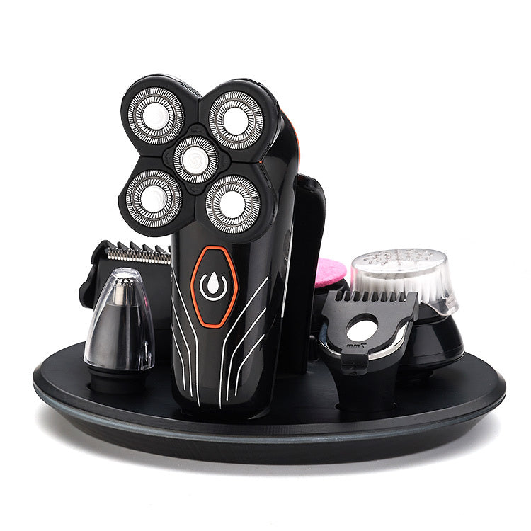 HKM-611091 Floating Electric Shaver with Ergonomic Design and 4D Double Ring Blade