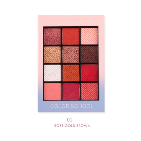 HKM-111827 12-Color Matte Eyeshadow Palette - Versatile Nude Shades for Stunning Looks
