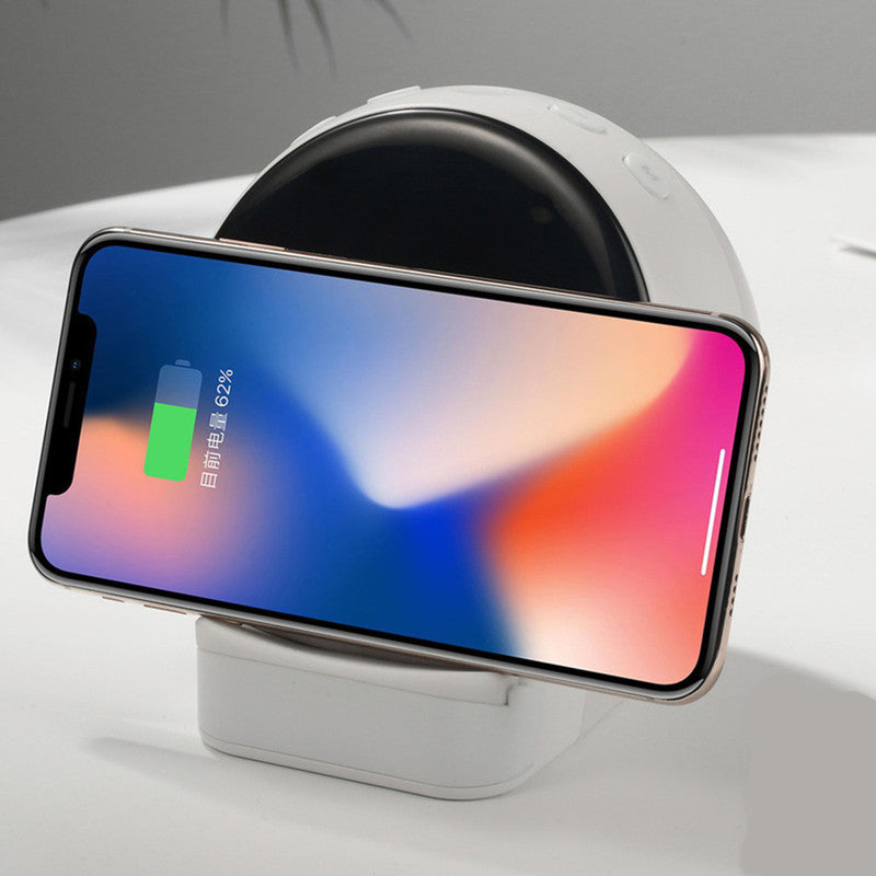 KTX-300947 USB Smart Night Light with Wireless Charging, 8 Warm Color Lamp Beads, ABS & Silicone, 3.5W Speaker