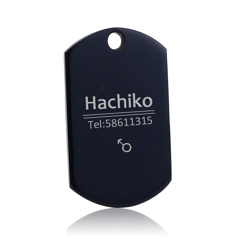 HKM-408211 Personalized Stainless Steel Anti-Lost Pet ID Tag - Durable, Custom Engravable Designs in Various Shapes