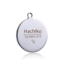 HKM-408211 Personalized Stainless Steel Anti-Lost Pet ID Tag - Durable, Custom Engravable Designs in Various Shapes